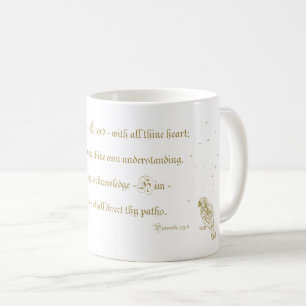 Trust in the Lord Proverbs bible calligraphy Mug