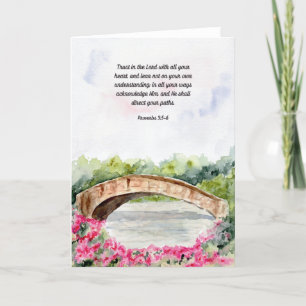 Trust in the Lord Proverbs Bible Verse Card