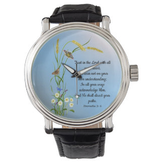 Trust in the Lord with all your heart Bible Verse Watch