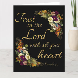 Trust in the LORD with All Your Heart for Women Thank You Card