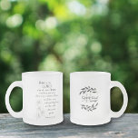 Trust in the Lord with All Your Heart Monogram Frosted Glass Coffee Mug<br><div class="desc">Motivate your day with a burst of inspirational verse Proverbs 3: 5 “Trust in the Lord with all your Heart”. 
Beautifully paired with a Monogram Name that is easily customisable and intricate flowers.
Great as an encouragement quote gift.</div>