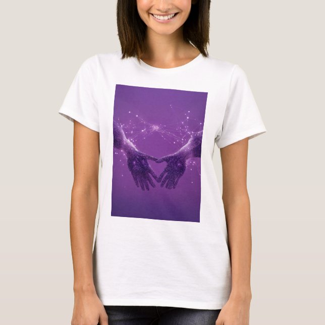 Trust in Unity: Shaking Hands Women's Tee" T-Shirt (Front)