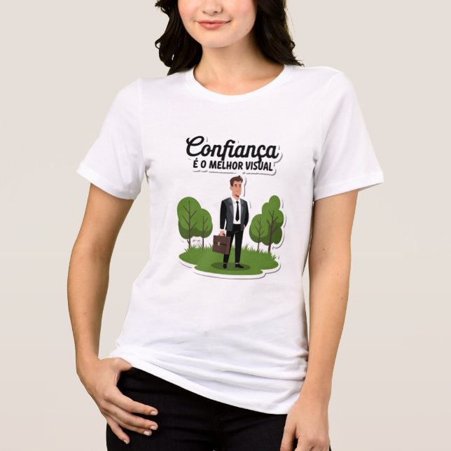 Trust is the best visual Tri-Blend shirt (Front)