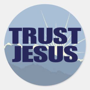 Trust Jesus Classic Round Sticker