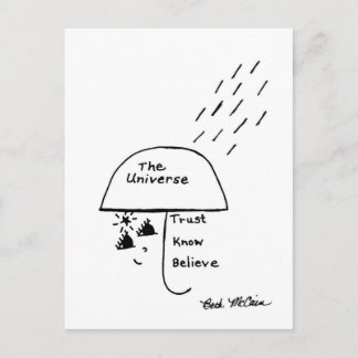 'Trust, Know, Believe' Postcard
