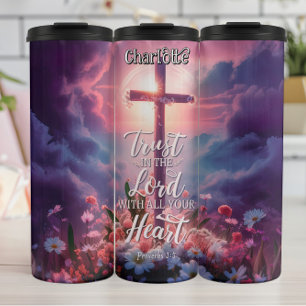 Trust Lord Heart Proverbs 3:5 Thermal Tumbler