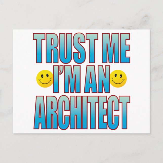 Trust Me Architect Life B Postcard (Front)