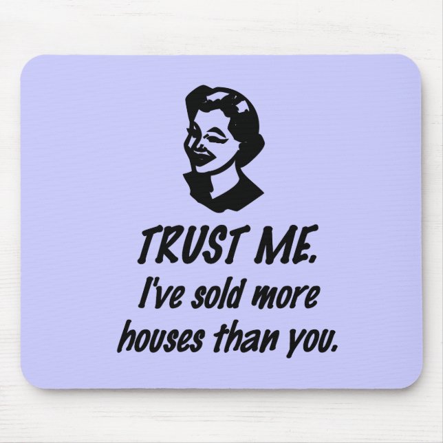 Trust Me - female Mouse Mat (Front)