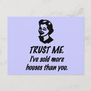 Trust Me - female Postcard