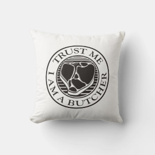 Trust me, I am a Butcher T-bone Cushion