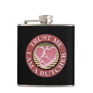 Trust me, I am a Butcher T-bone Hip Flask