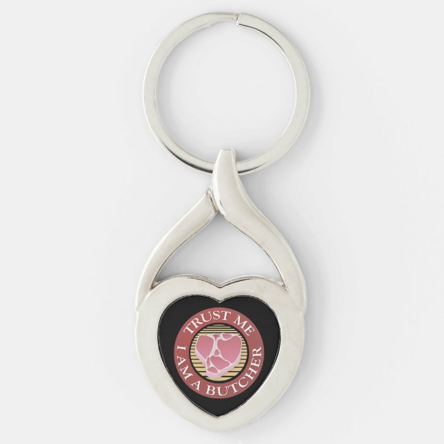 Trust me, I am a Butcher T-bone Key Ring (Front)
