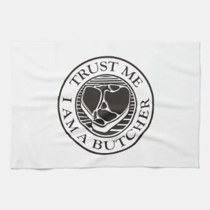 Trust me, I am a Butcher T-bone Tea Towel