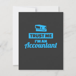 Trust Me I Am An Accountant Thank You Card