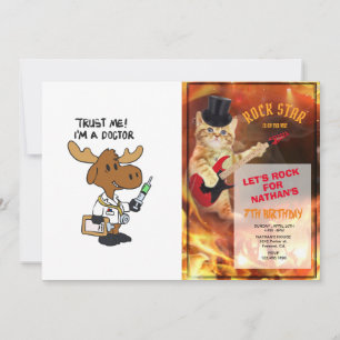 Trust me! i´m á doctor   choose background colour invitation