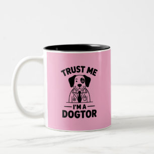 Trust Me I’m a Dogtor Two-Tone Coffee Mug