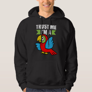 Trust Me I`m A Parrot Bird Kids Parrot Hoodie