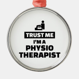 Trust me I’m a physiotherapist Metal Tree Decoration