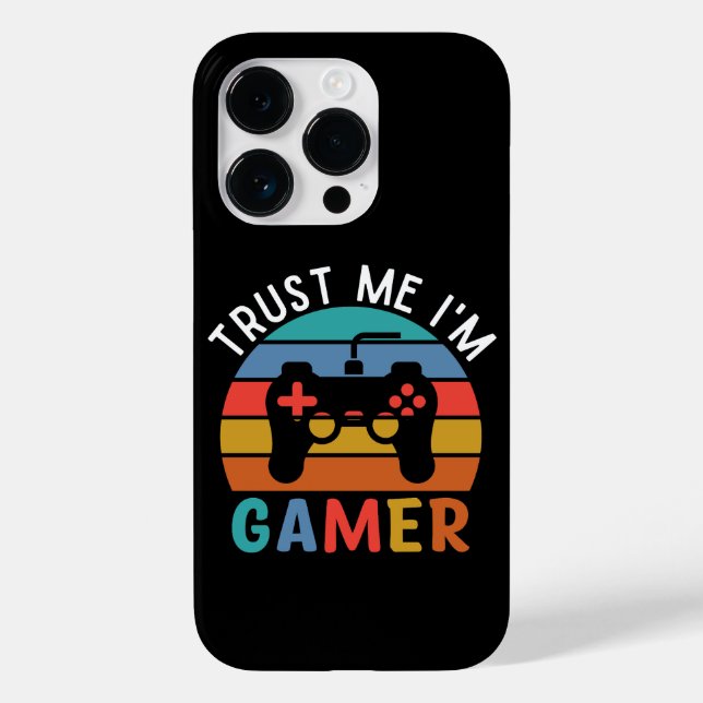Trust Me Iam A Gamer, Funny Gamer Quote Case-Mate iPhone Case (Back)