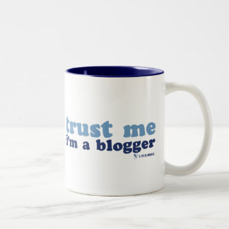 Trust Me, I'm a Blogger (LiveJournal) Two-Tone Coffee Mug