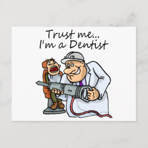 Trust Me Im A Dentist Postcard