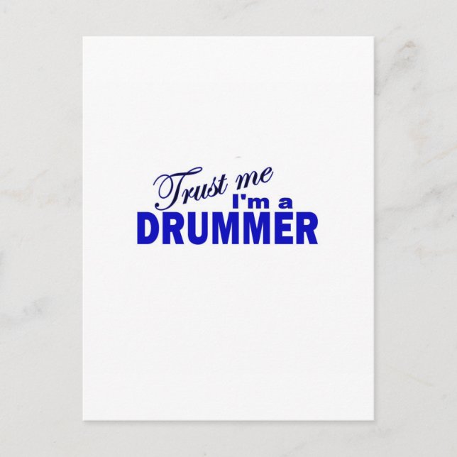 Trust Me I'm a Drummer Postcard (Front)
