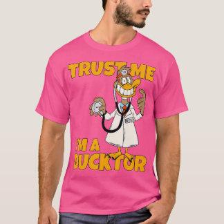 Trust Me I'M A Ducktor Funny Cartoon Duck Doctor P T-Shirt