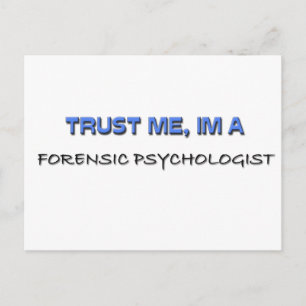 Trust Me I'm a Forensic Psychologist Postcard