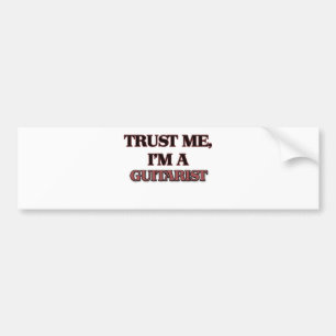 Trust Me I'm A GUITARIST Bumper Sticker