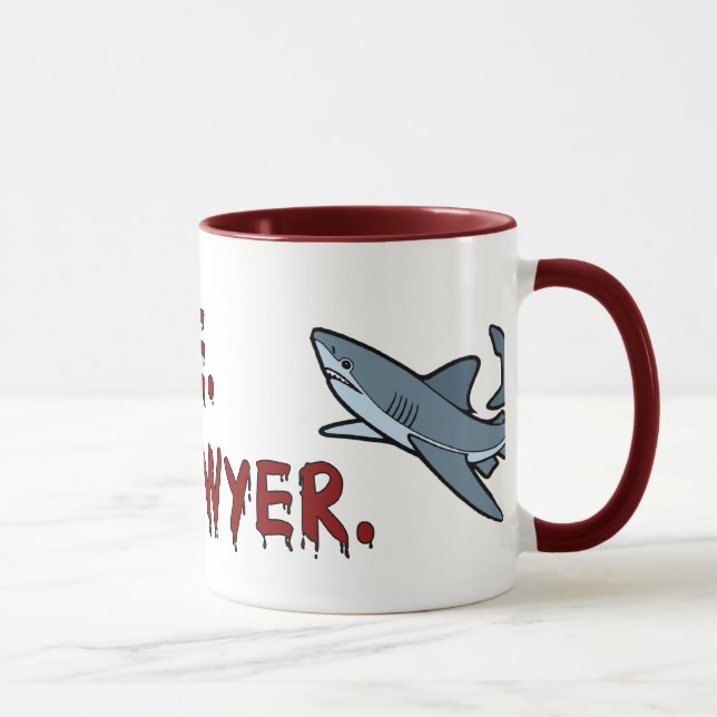 Trust Me I'm a Lawyer Shark Mug (Right)
