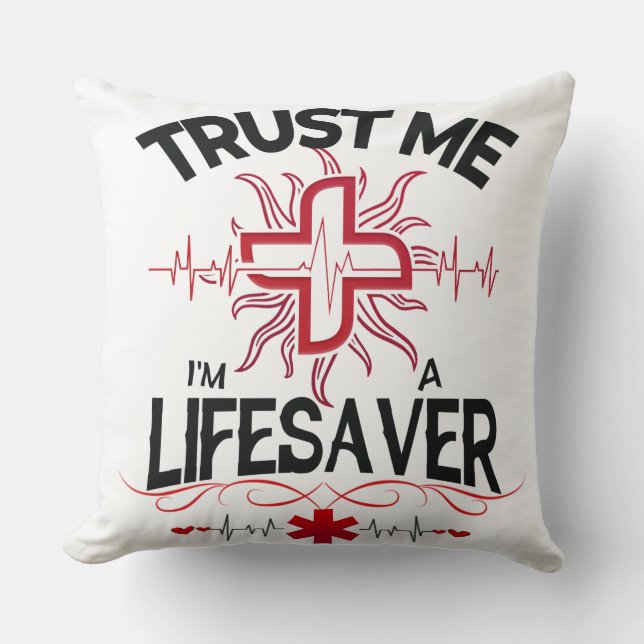 Trust me, I'm a Lifesaver Cushion (Front)