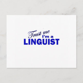 Trust Me I'm a Linguist Postcard