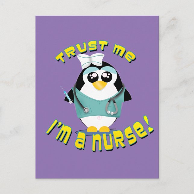 Trust Me I'm a Nurse Postcard (Front)