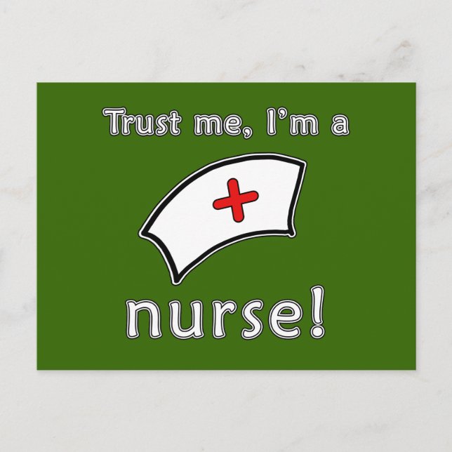 Trust Me I'm a Nurse T shirts, Hoodies, Caps Postcard (Front)