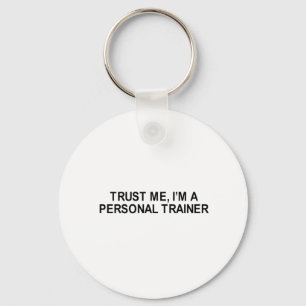 trust me i'm a personal trainer t-shirt key ring