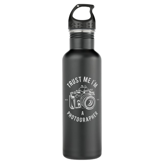Trust me i'm a Photographer 710 Ml Water Bottle (Front)