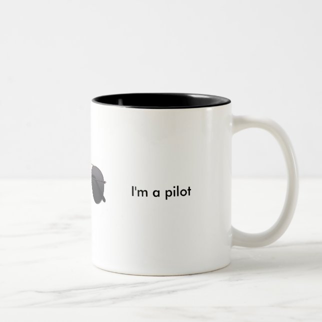 Trust me I'm a pilot Two-Tone Coffee Mug (Right)