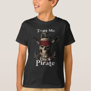 Trust Me I'm A Pirate Skull and Swords Anchor Funn T-Shirt