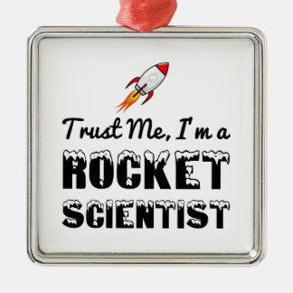 TRUST ME, I'M A ROCKET SCIENTIST METAL TREE DECORATION