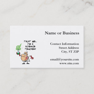Trust Me... I'm a Science Teacher Business Card