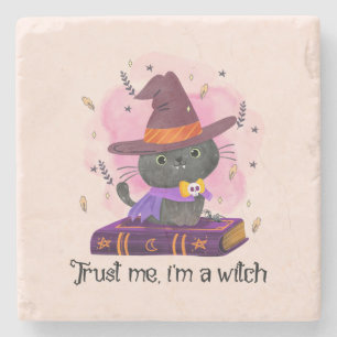 Trust Me, I'm A Witch Stone Coaster