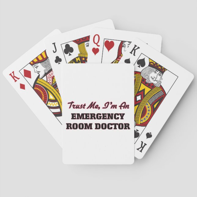 Trust me I'm an Emergency Room Doctor Playing Cards (Back)