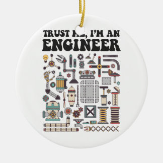 Trust me, I'm an engineer Ceramic Tree Decoration