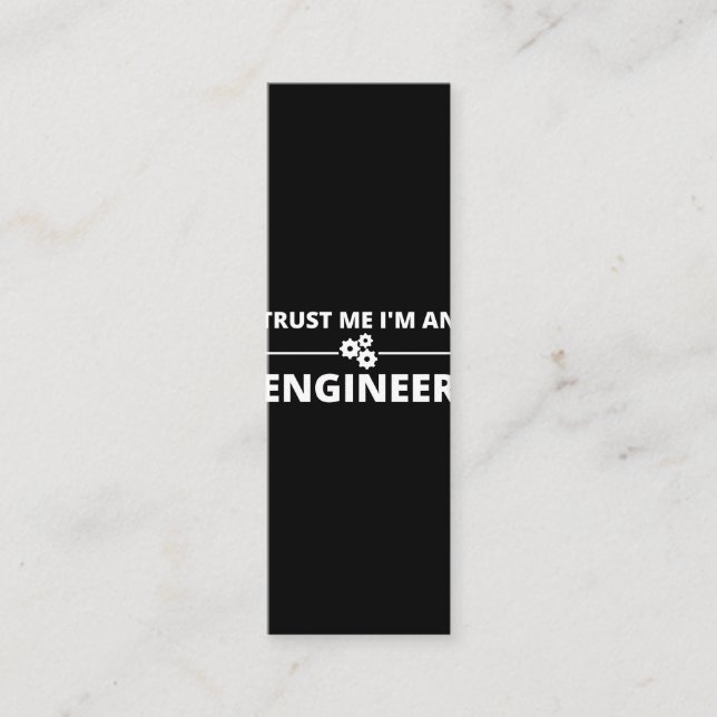 Trust me, I'm an Engineer Loyalty Card (Front)