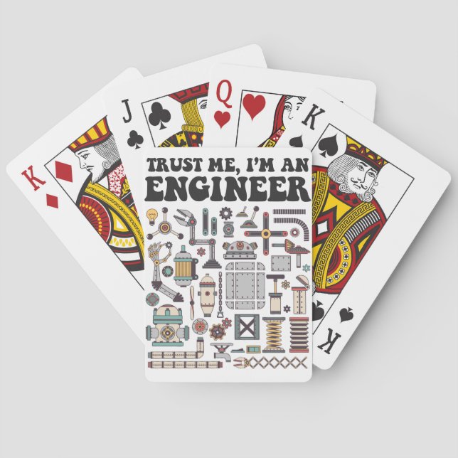 Trust me, I'm an engineer Playing Cards (Back)