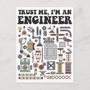 Trust me, I'm an engineer Postcard