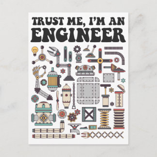 Trust me, I'm an engineer Postcard