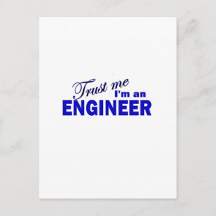 Trust Me I'm an Engineer Postcard
