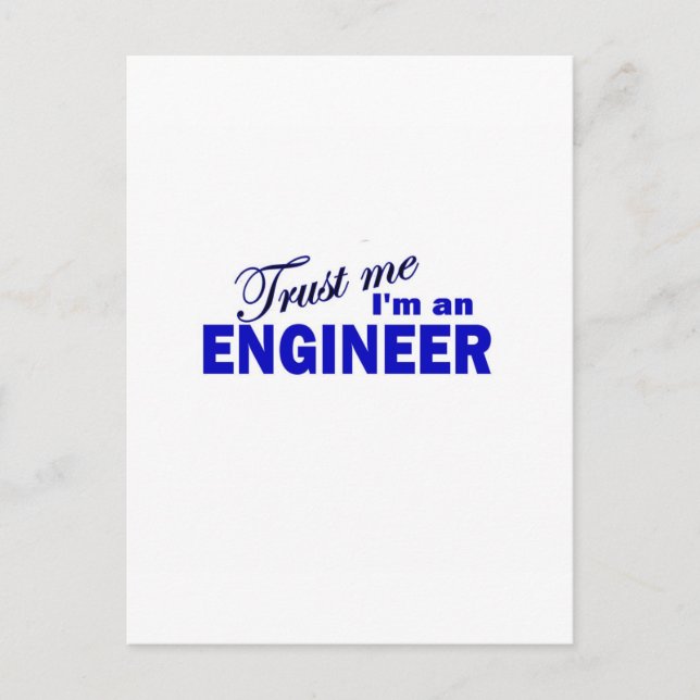 Trust Me I'm an Engineer Postcard (Front)