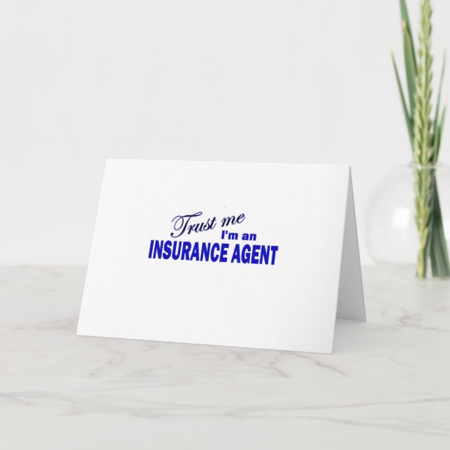 Trust Me I'm an Insurance Agent Card (Front)